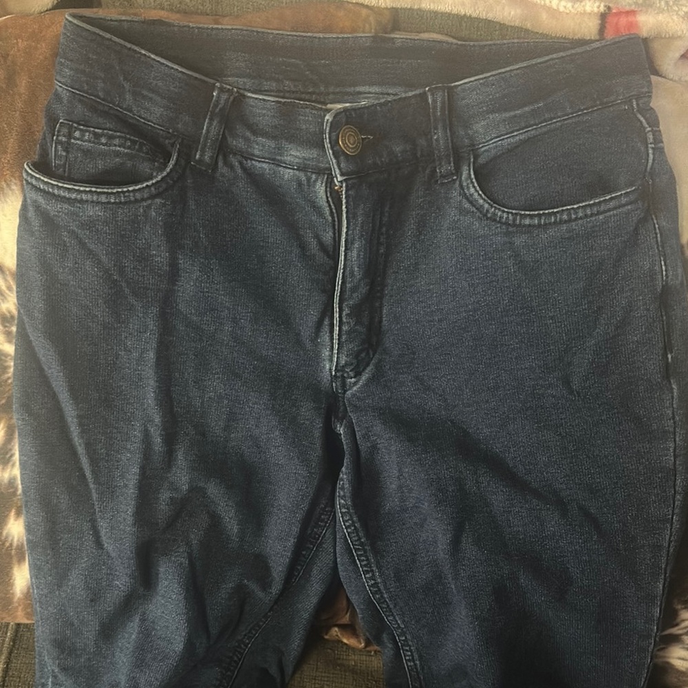 Blue Flare Wide Leg Jeans Classic Denim